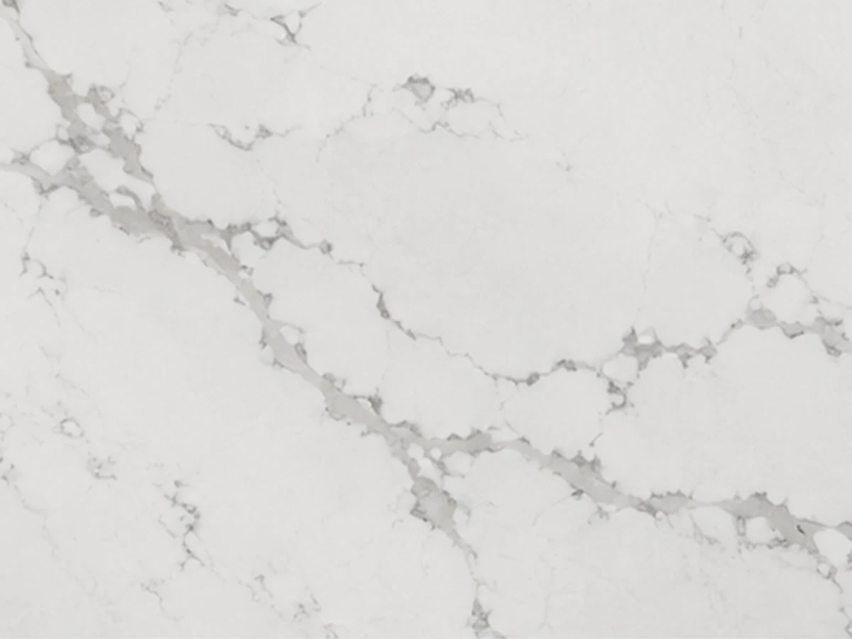 White quartz with delicate gray veining